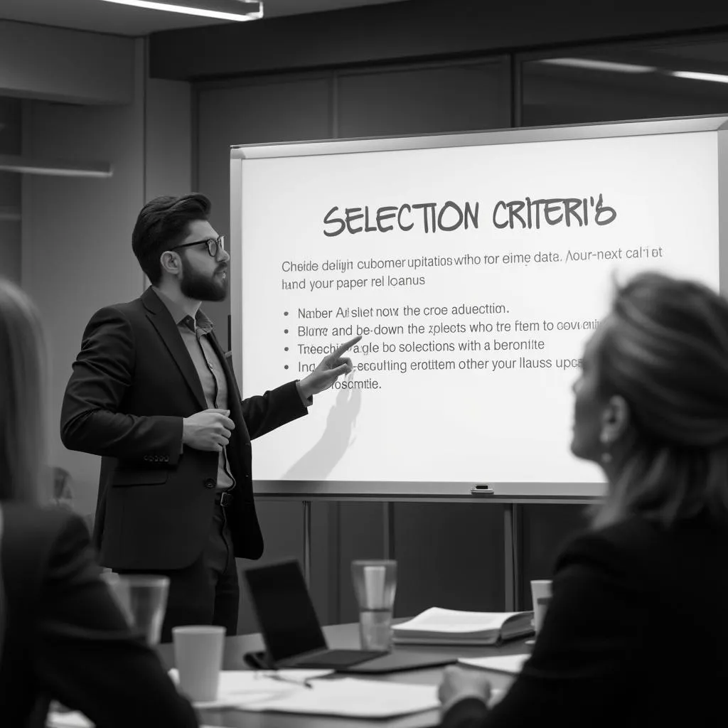 Selection methodology training