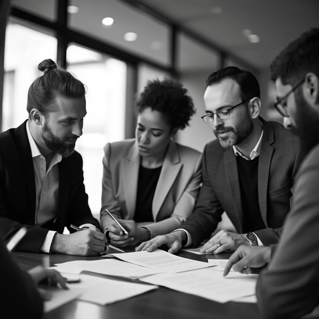 Business contract negotiation